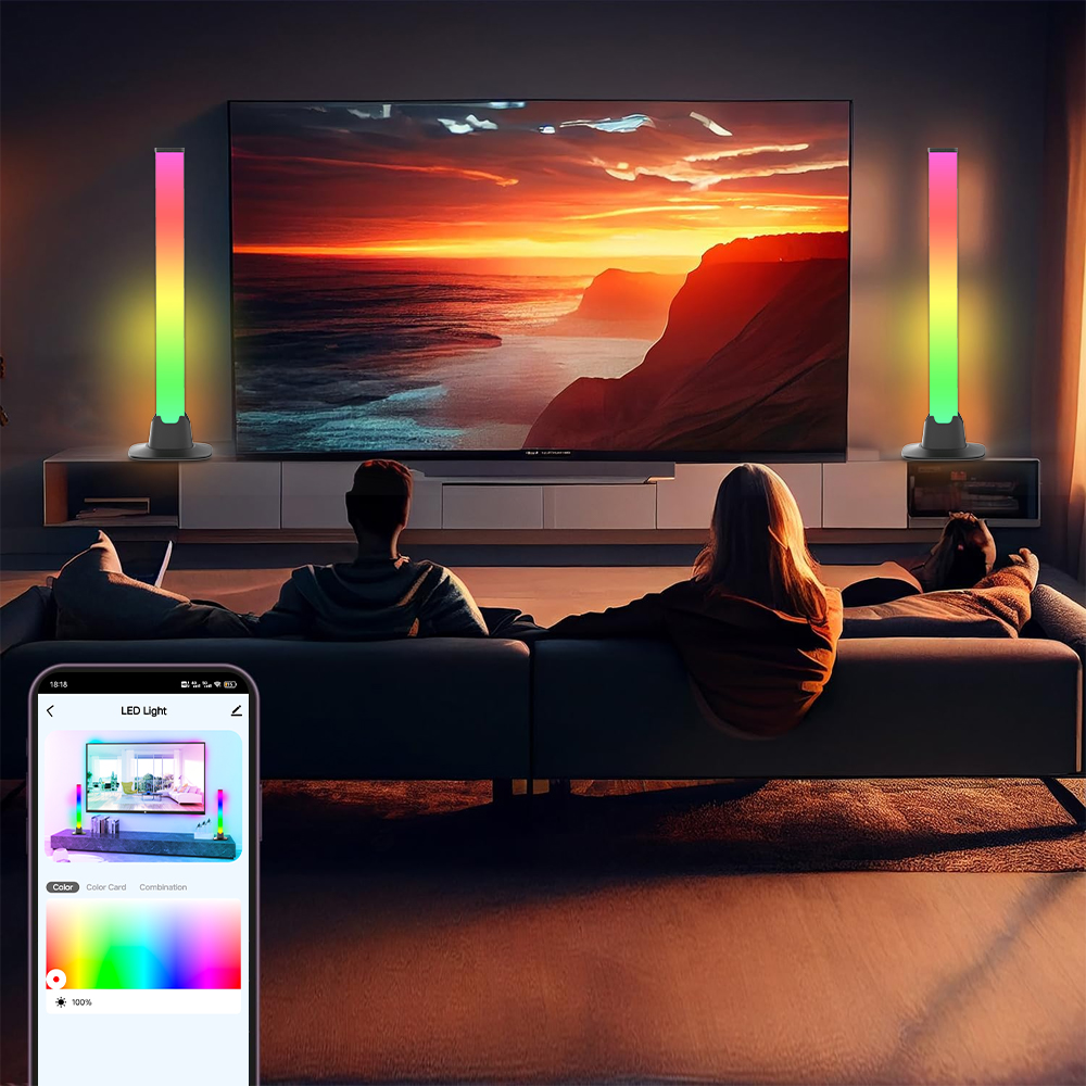 TV Backlight Tuya WIFI RGB LED - Desk Setup With Tv ulasan dan harga