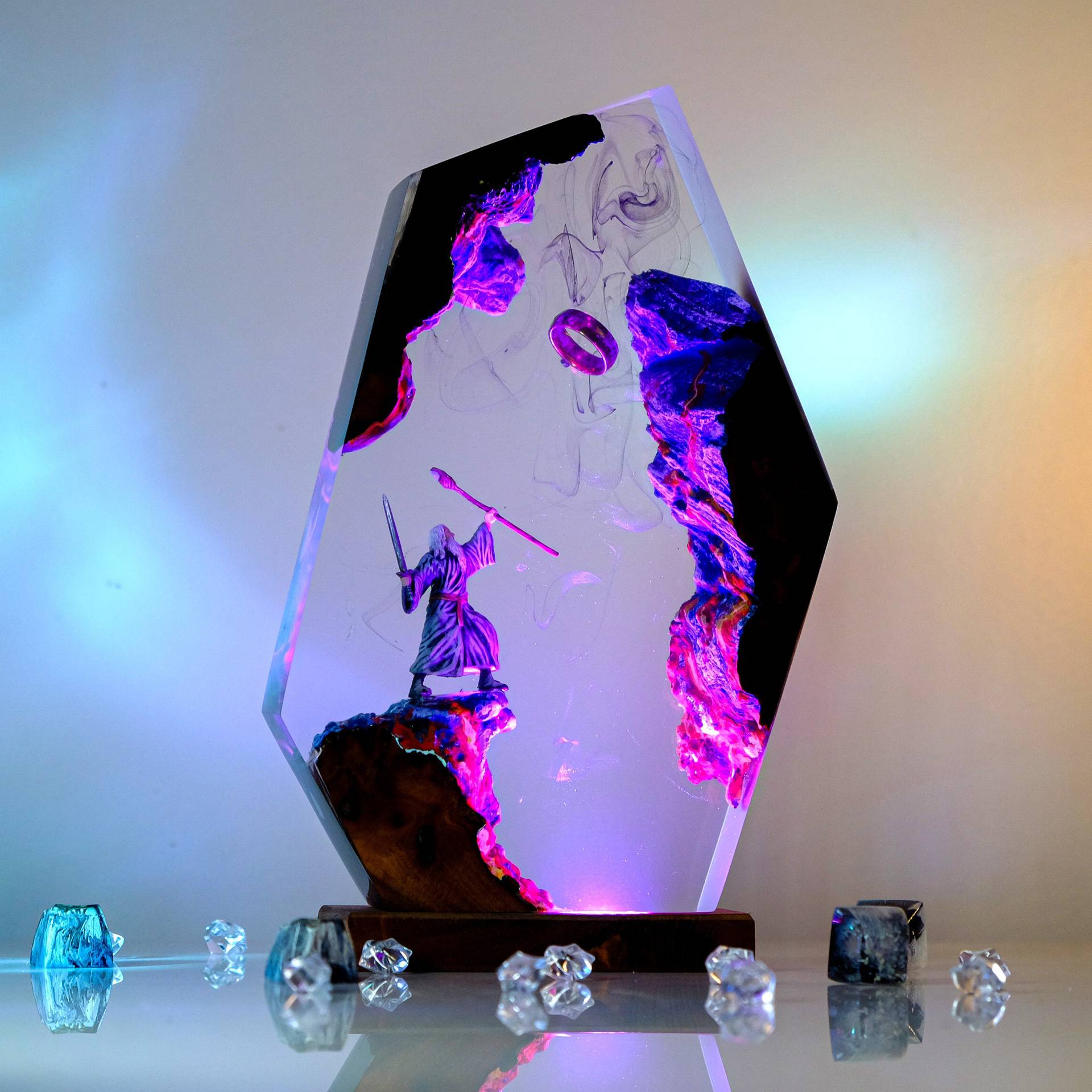 Movie Scence Figure Table Resi - Desk Setup Lamp ulasan dan harga