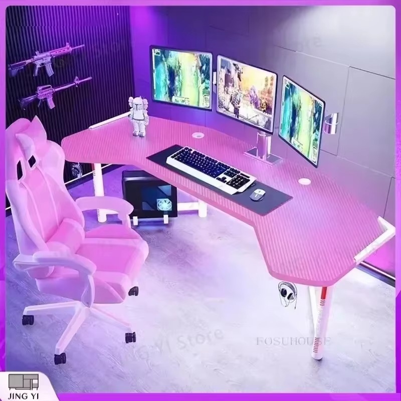 Professional Gaming Desk Ergon - Desk Setup L Shaped ulasan dan harga