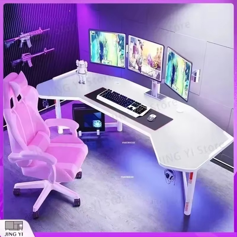 Professional Gaming Desk Ergon - Desk Setup L Shaped ulasan dan harga