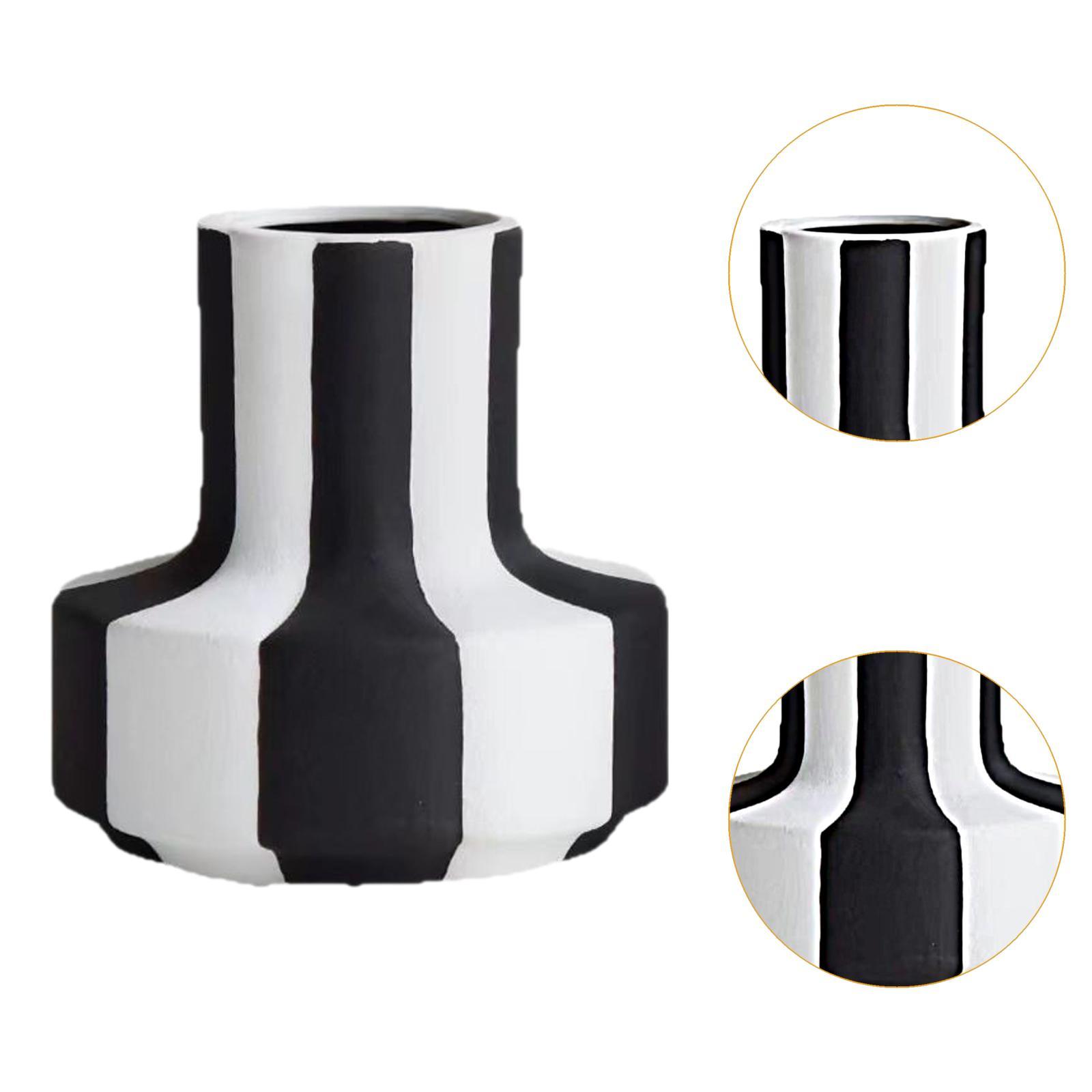 Elegant Black White Stripe Pla - Desk Setup Minimalist ulasan dan harga